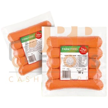 FARM FOOD CHICKEN SAUSAGE HOT DOG HALAL