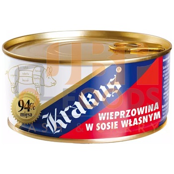 KRAKUS KONSERWA WIEPRZOWINA W SOSIE WLASNYM