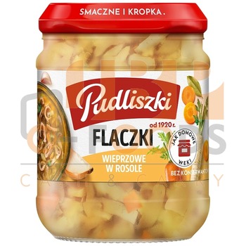 PUDLISZKI DANIE FLAKI WIEPRZOWE W ROSOLE
