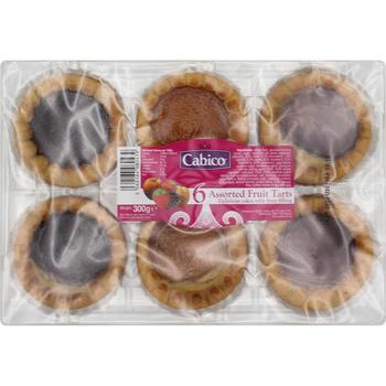 CABICO 6 ASSORTED FRUIT TARTS