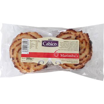 CABICO 6 MARIMBA COCONUT RINGS STRAWBERRY