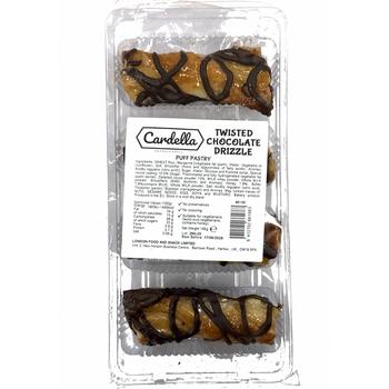 CARDELLA TWISTED CHOCOLATE PUFF PASTRY 4PCK