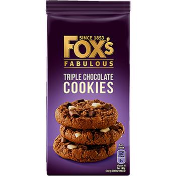 FOX'S FABULOUS TRIPLE CHOCO COOKIES