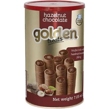 GOLDEN TREAT HAZELNUT CHOCO WAFER ROLL