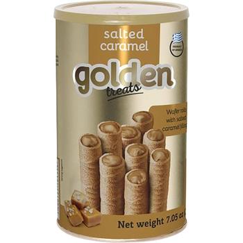 GOLDEN TREAT SALTED CARAMEL WAFER ROLL