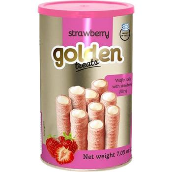 GOLDEN TREAT STRAWBERRY WAFER ROLL