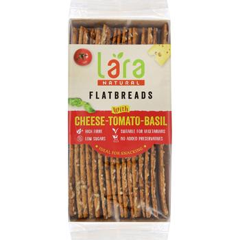 LARA FLATBREADS CHEESE-TOMATO-BASIL