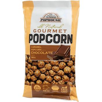 POPHOUSE CARAMELIZED POPCORN WITH CHOCOLATE