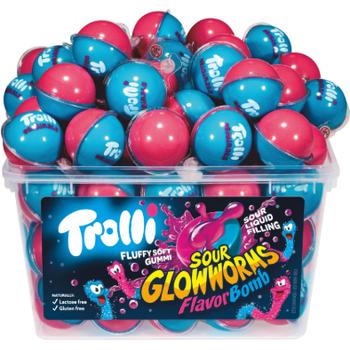 TROLLI FLAVOR BOMB SOURGLOW WORMS