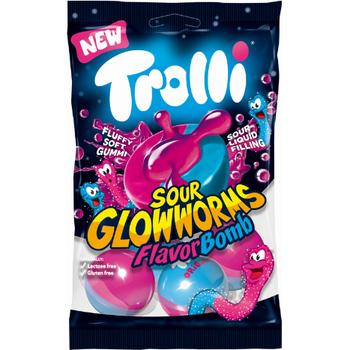 TROLLI FLAVOR BOMB SOURGLOWWORMS BAGS
