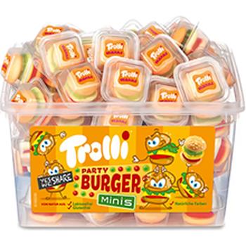 TROLLI PARTY BURGER MINIS TUBS